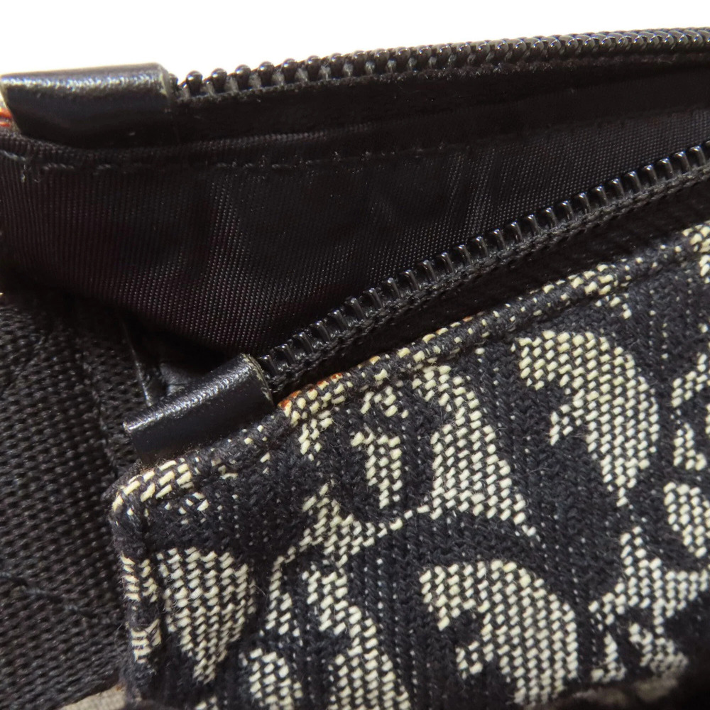CHRISTIAN DIOR Black Canvas Trotter Shoulder Bag - Picture 12 of 16
